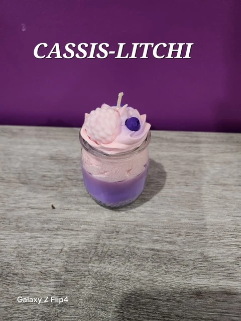 Bougies cassis litchi