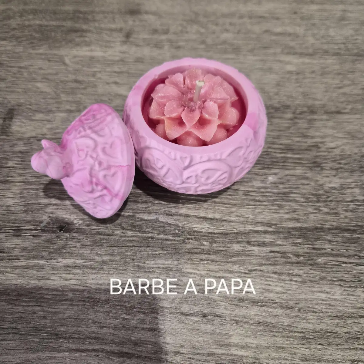 Bougie barbe à papa